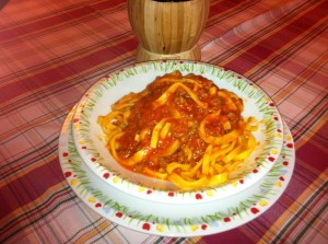 fettuccine al ragù